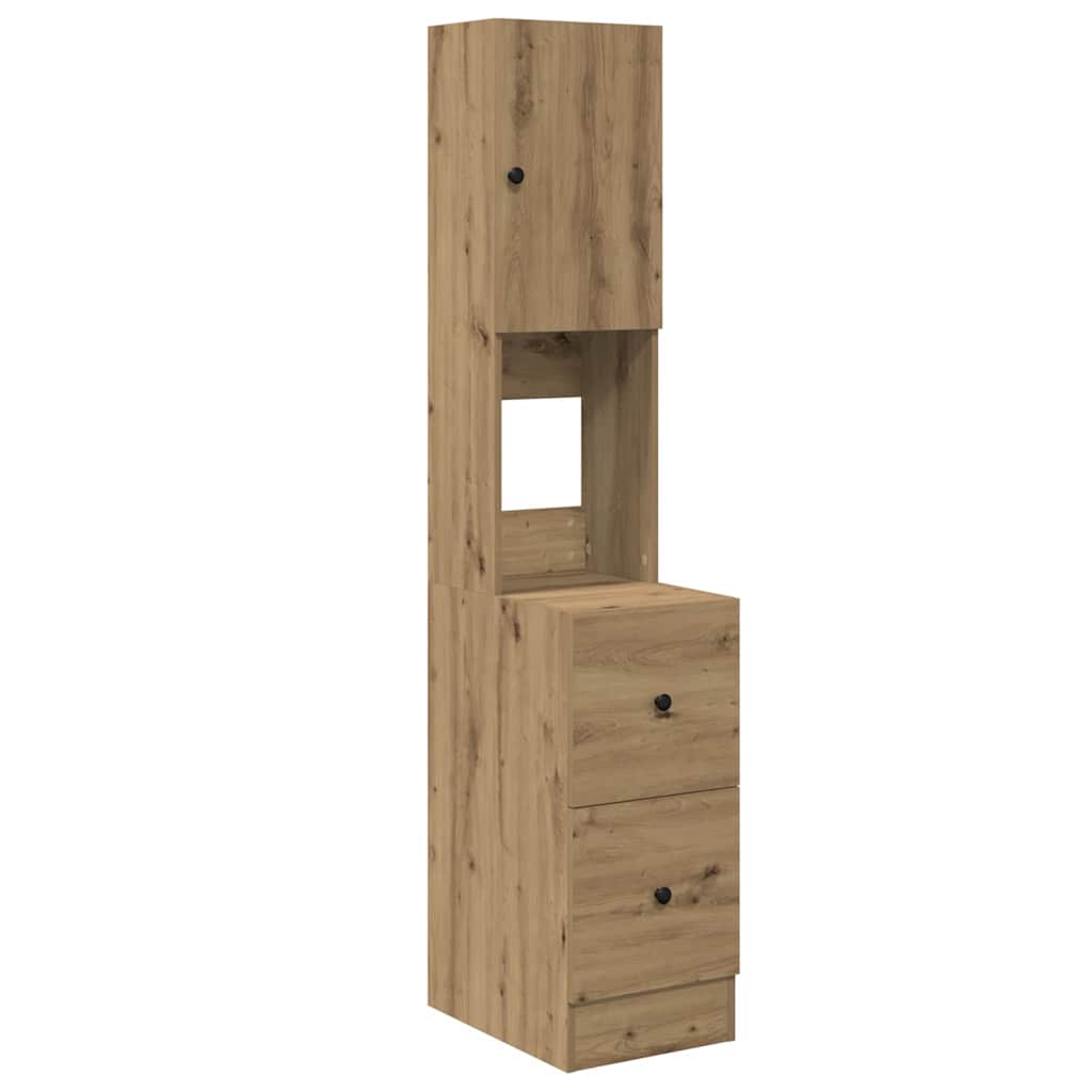 Køkken skænk med skuffe med dør Artisan Egetræ 32 x 50 x 180 cm