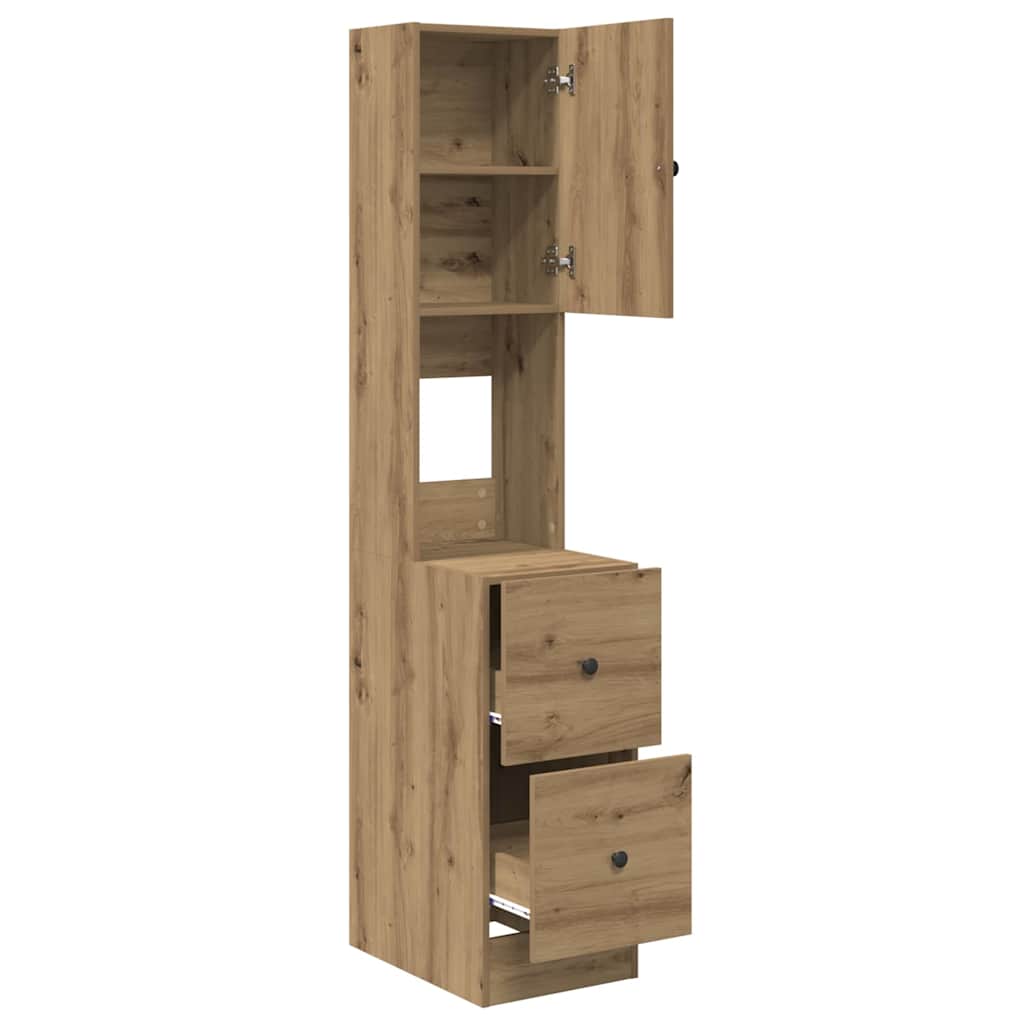 Køkken skænk med skuffe med dør Artisan Egetræ 32 x 50 x 180 cm