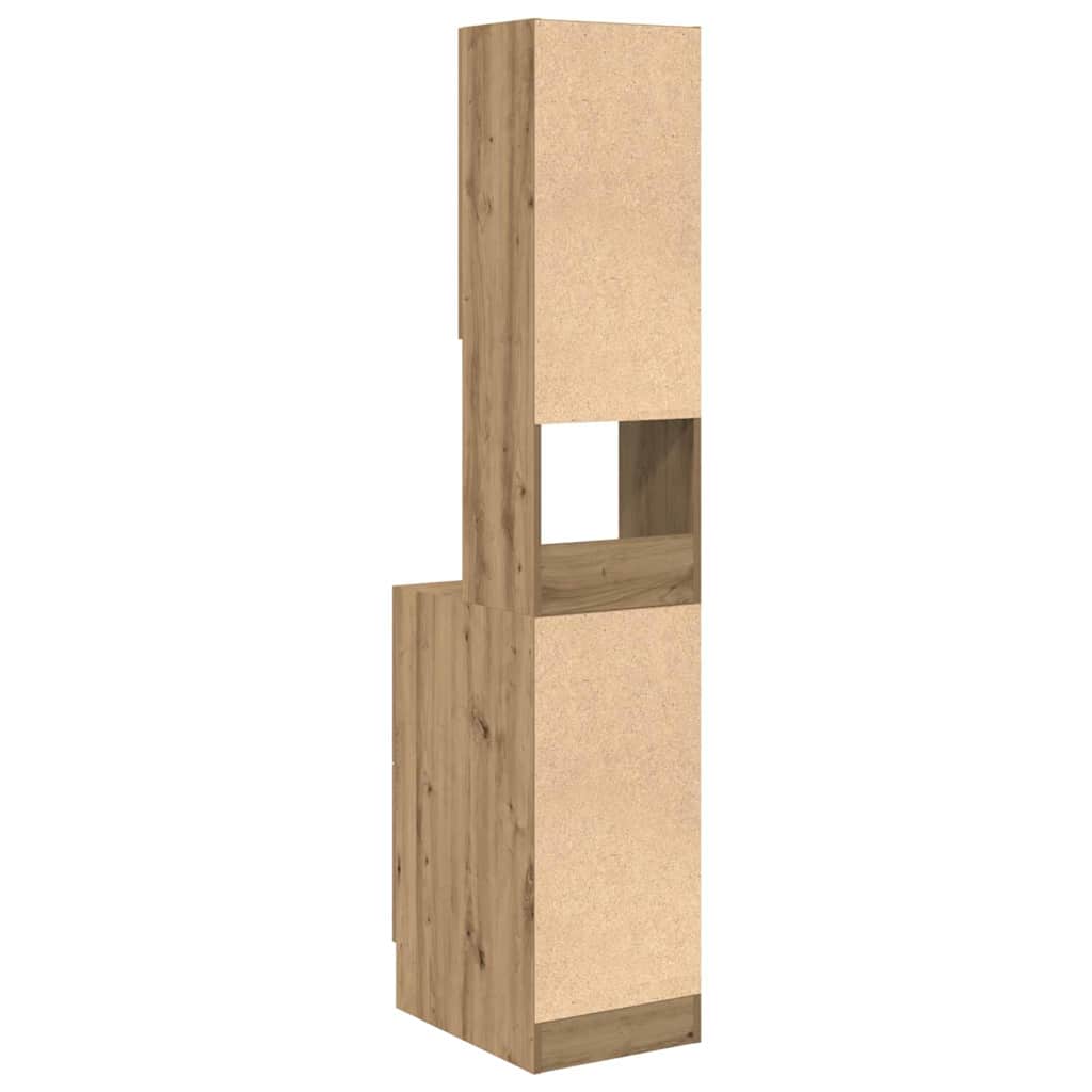 Køkken skænk med skuffe med dør Artisan Egetræ 32 x 50 x 180 cm