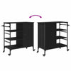Køkkenvogn Sort eg 87.5 x 38.5 x 84.5 cm Konstrueret træ