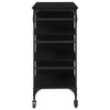 Køkkenvogn Sort eg 87.5 x 38.5 x 84.5 cm Konstrueret træ