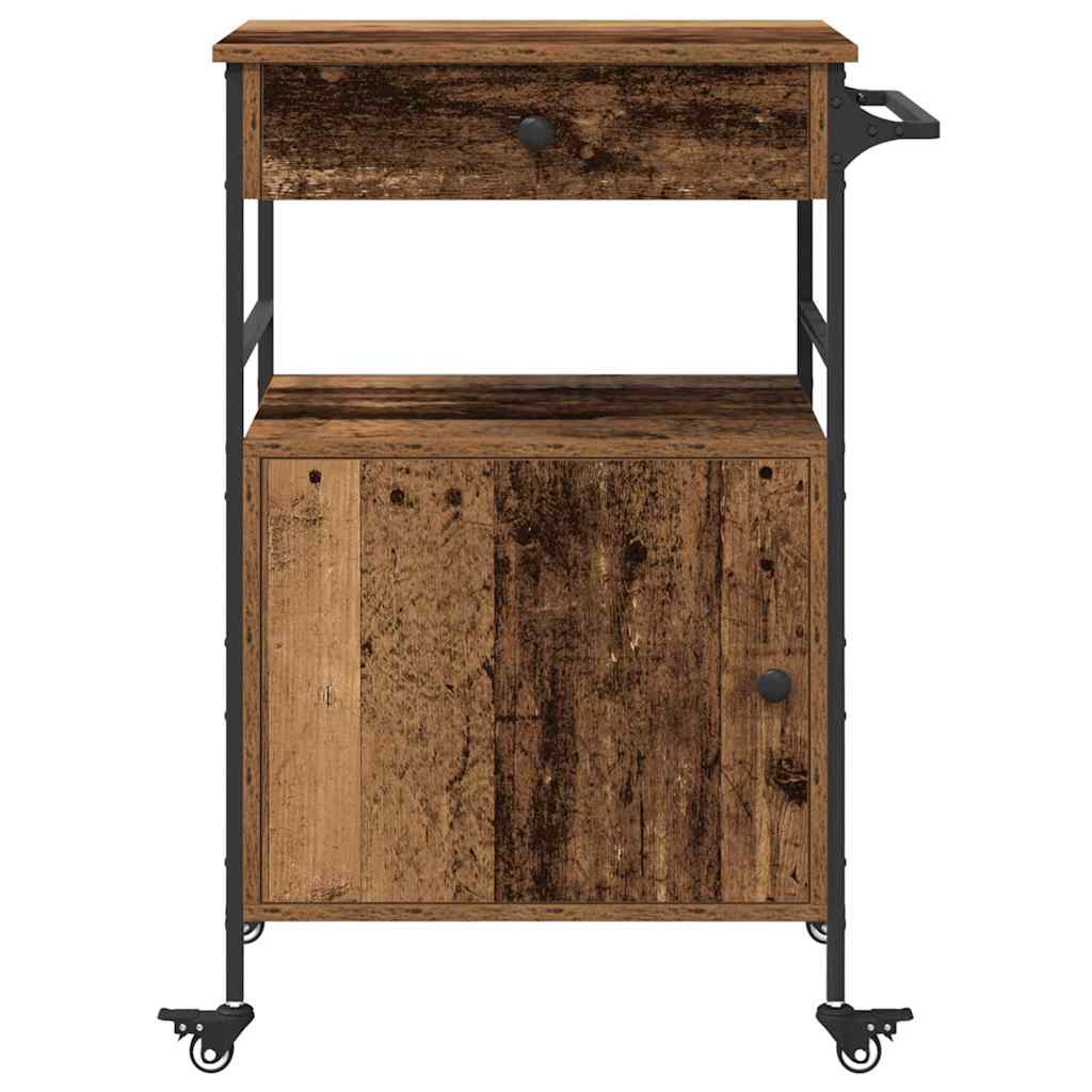 Køkkenvogn Gammelt træ 56 x 43 x 89.5 cm Konstrueret træ
