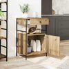Køkkenvogn Artisan eg og sort 56 x 43 x 89.5 cm Konstrueret træ