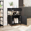 Køkkenvogn Sort eg 56 x 43 x 89.5 cm Konstrueret træ