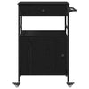 Køkkenvogn Sort eg 56 x 43 x 89.5 cm Konstrueret træ