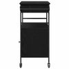 Køkkenvogn Sort eg 56 x 43 x 89.5 cm Konstrueret træ