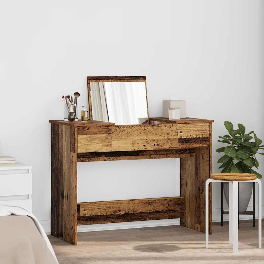 Klædeskab Gammelt træ 100 x 45 x 76 cm Konstrueret træ
