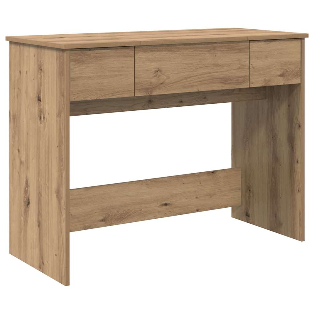 Klædeskab med spejl artisan eg 100 x 45 x 76 cm Konstrueret træ