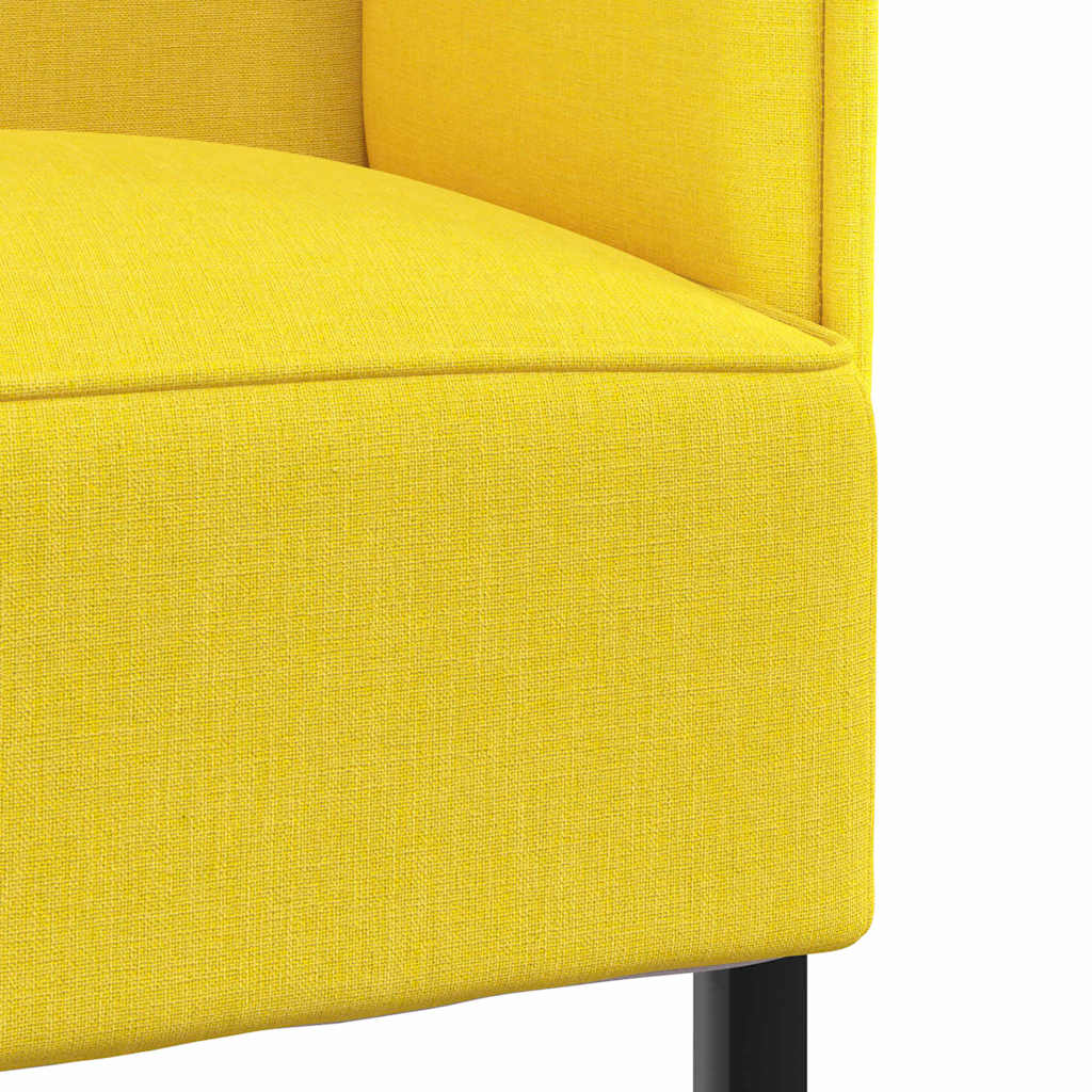 Høj ryg sofa Lysegul 109 x 56 x 121 cm Stof