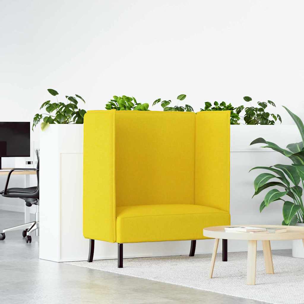 Høj ryg sofa Lysegul 109 x 56 x 121 cm Stof