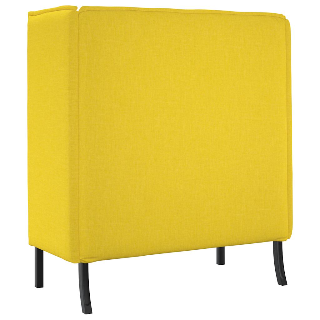Høj ryg sofa Lysegul 109 x 56 x 121 cm Stof