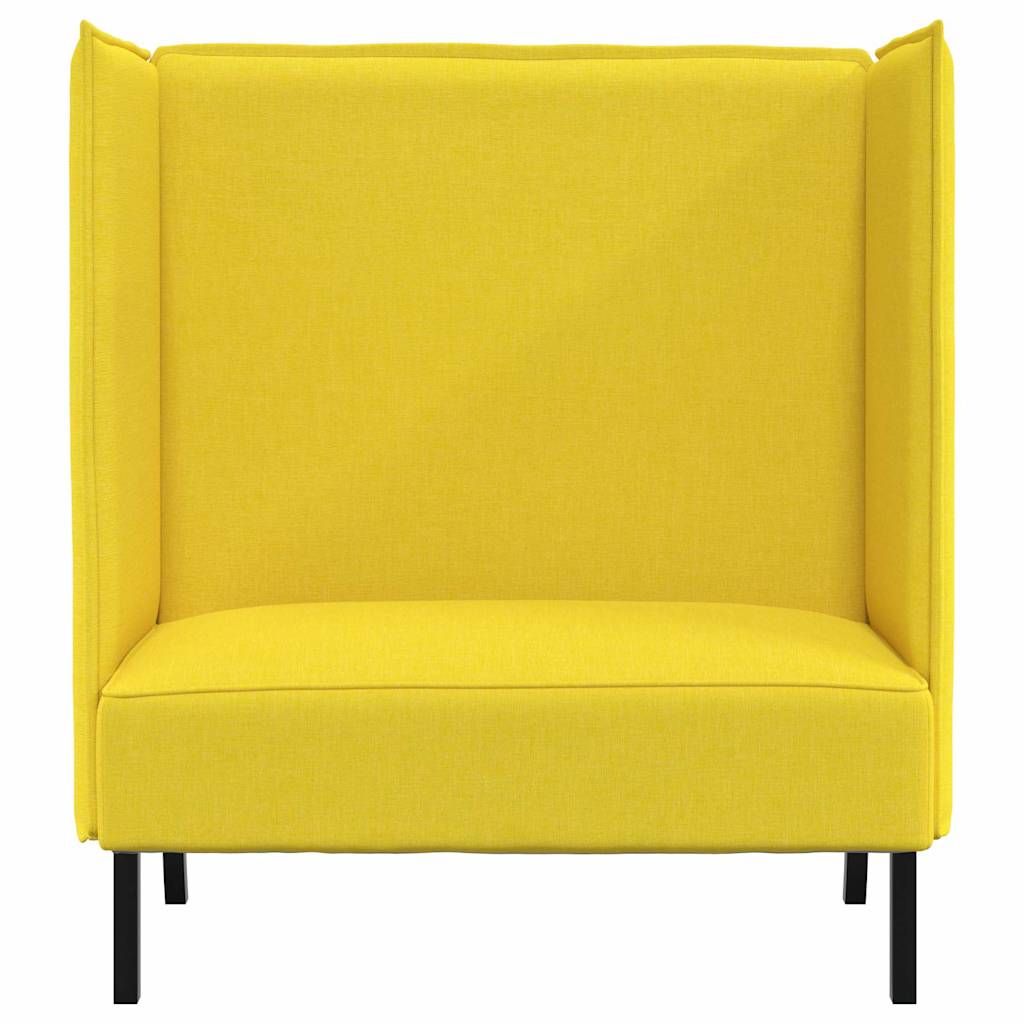 Høj ryg sofa Lysegul 109 x 56 x 121 cm Stof