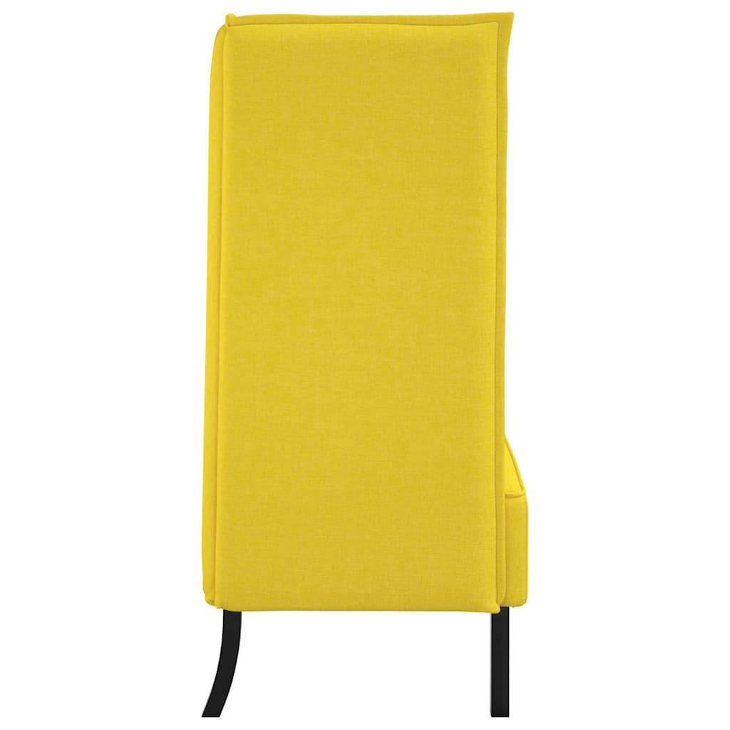 Høj ryg sofa Lysegul 109 x 56 x 121 cm Stof