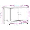TV-skab Gammelt træ 60 x 35 x 45 cm Konstrueret træ