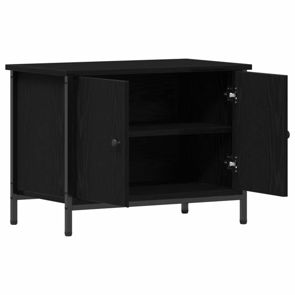 TV-skab Sort eg 60 x 35 x 45 cm Konstrueret træ