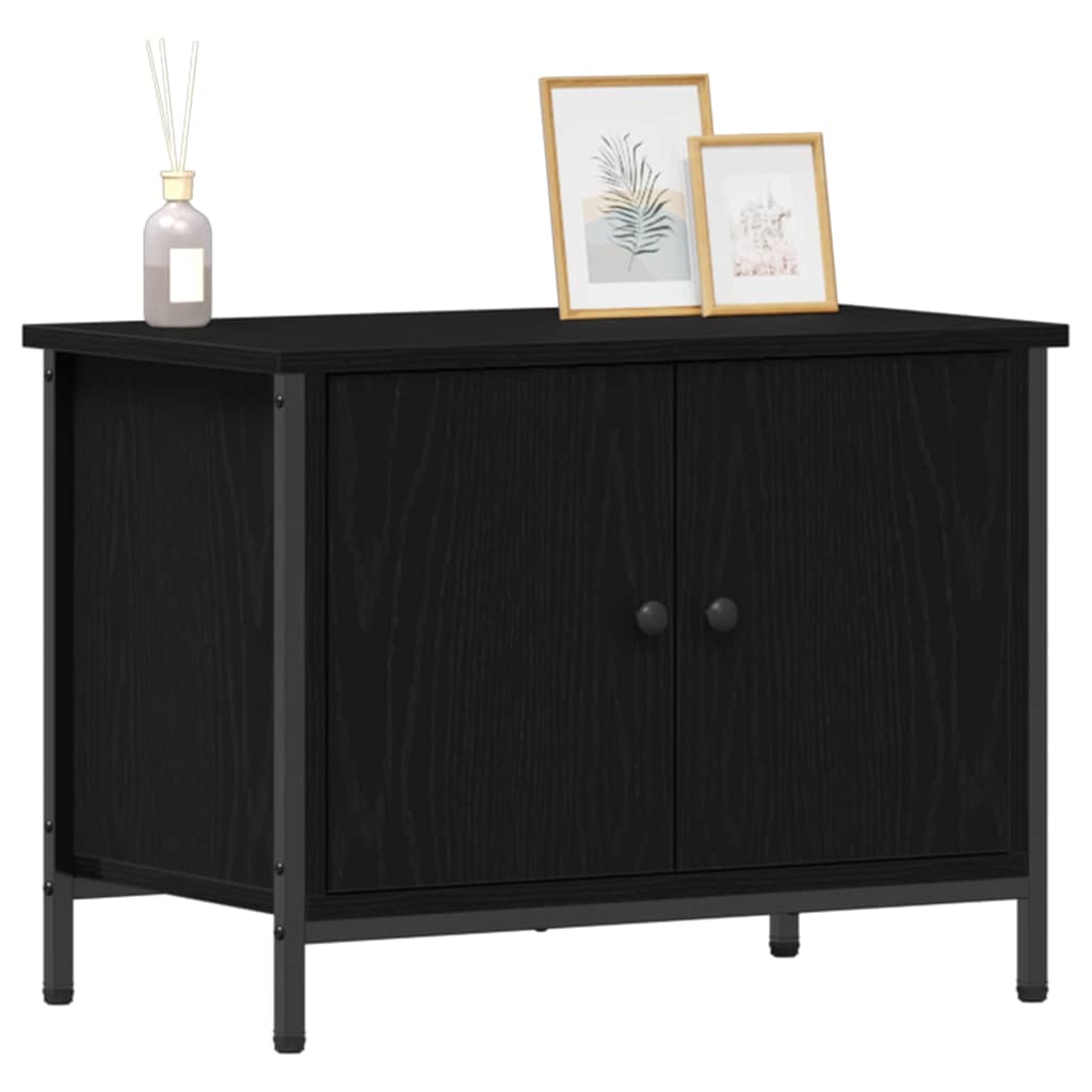 TV-skab Sort eg 60 x 35 x 45 cm Konstrueret træ