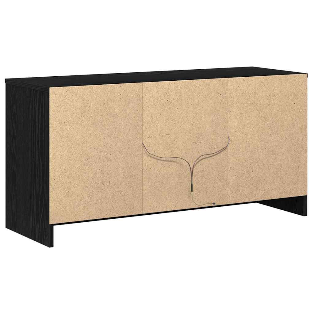 TV-skab Sort 100 x 34 x 50 cm Konstrueret træ