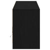 TV-skab Sort 100 x 34 x 50 cm Konstrueret træ