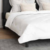 Dynebetræk sæt med pude 3 pcs Hvid 240 x 200 cm Microfiber