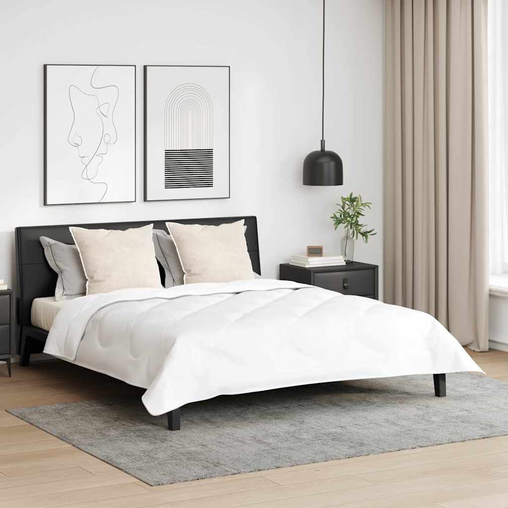 Dynebetræk sæt med pude 3 pcs Hvid 240 x 200 cm Microfiber