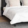 Dynebetræk sæt med pude 3 pcs Hvid 240 x 200 cm Microfiber