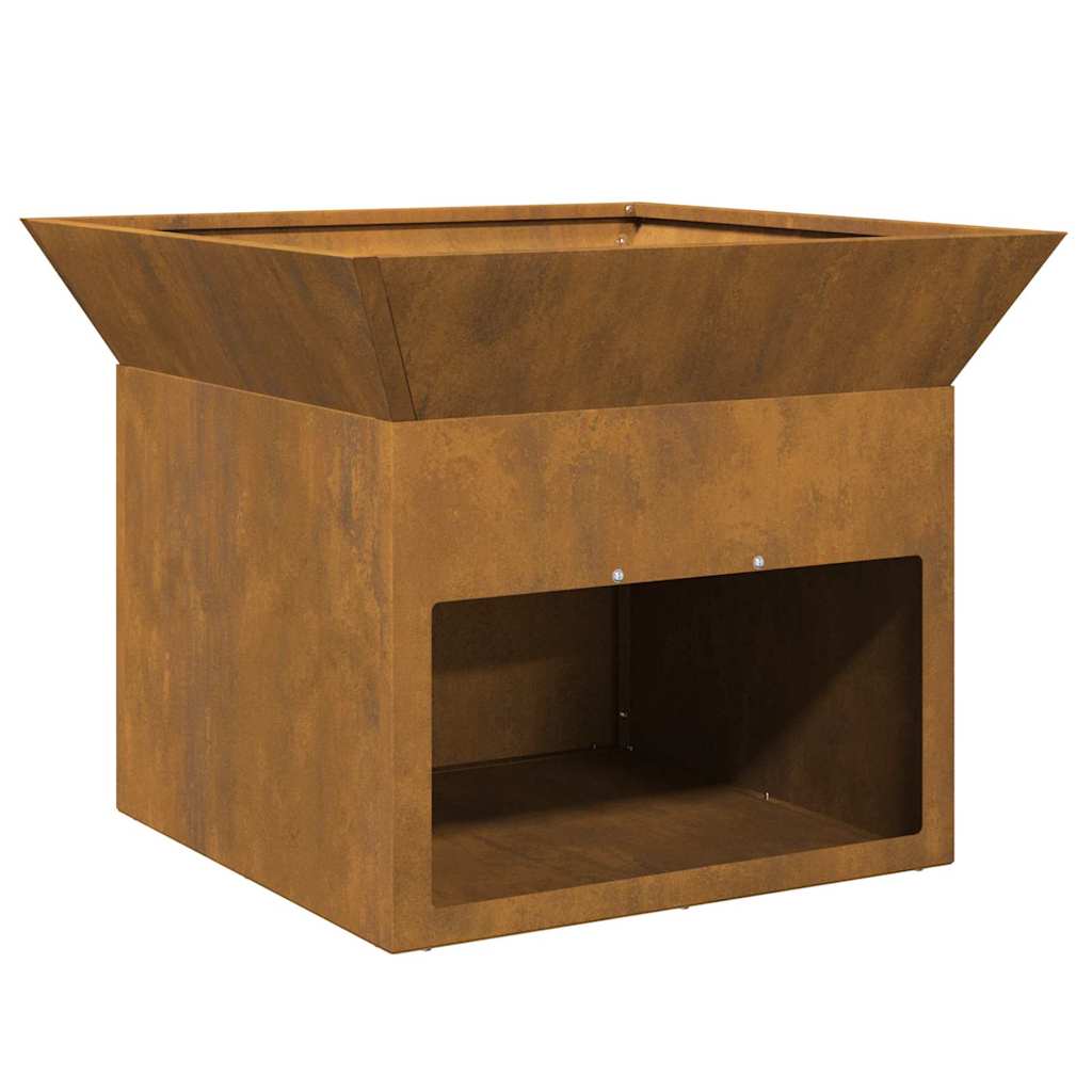 Bålsted Rusten 50 x 50 x 40 cm Forvitret stål