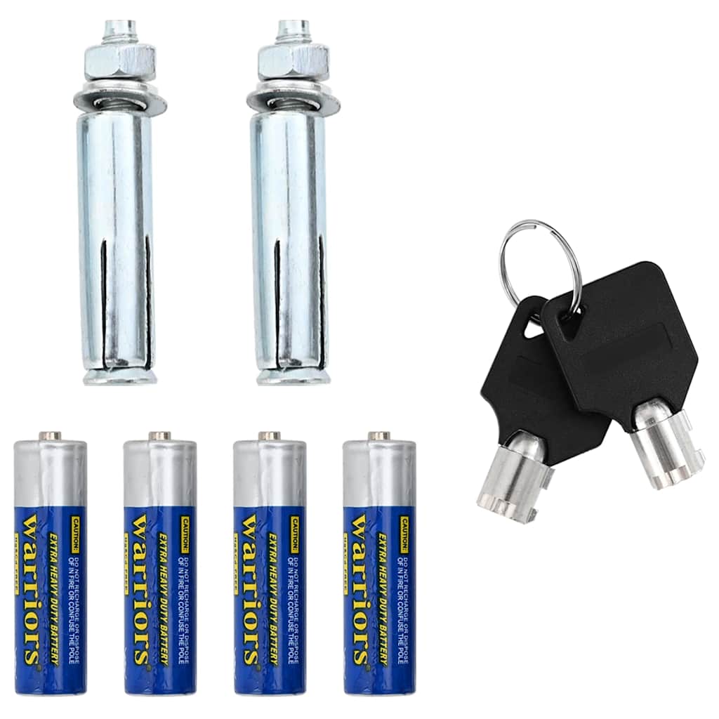 Digital sikker med lås Mørkegrå 23 x 17 x 17 cm Stål