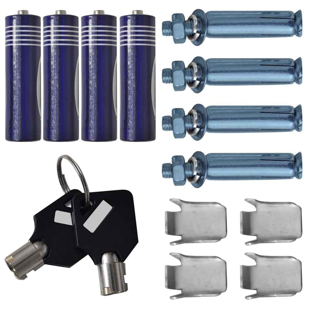 Digital sikker med lås Mørkegrå 35 x 31 x 50 cm Stål