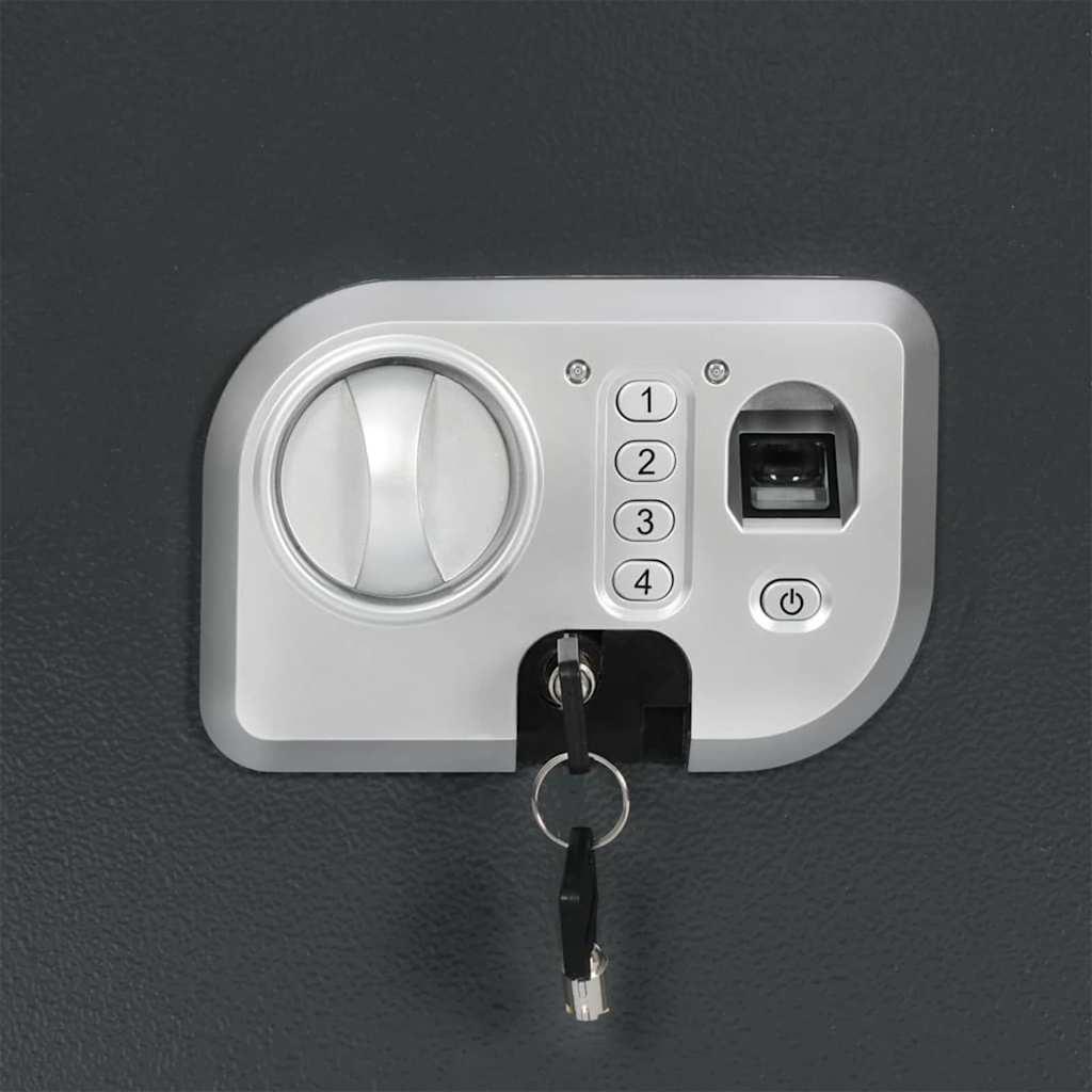 Digital sikker med lås Mørkegrå 35 x 31 x 50 cm Stål