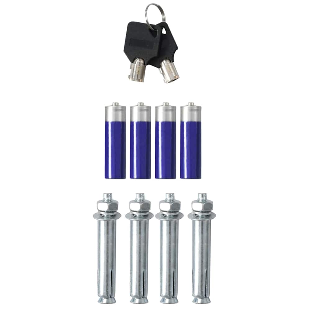 Digital sikker med lås Mørkegrå 35 x 31 x 50 cm Stål