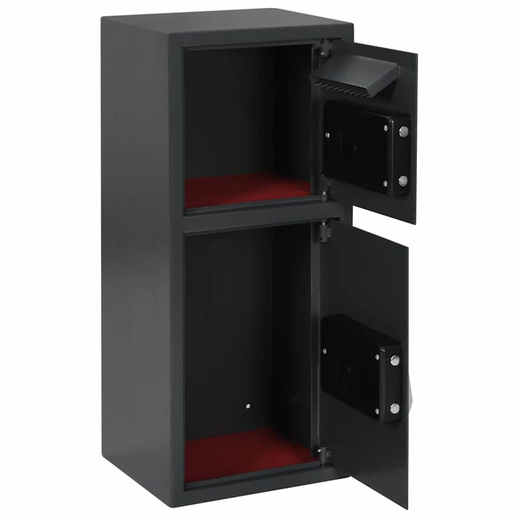 Digital sikker med lås Mørkegrå 35 x 31 x 80 cm Stål