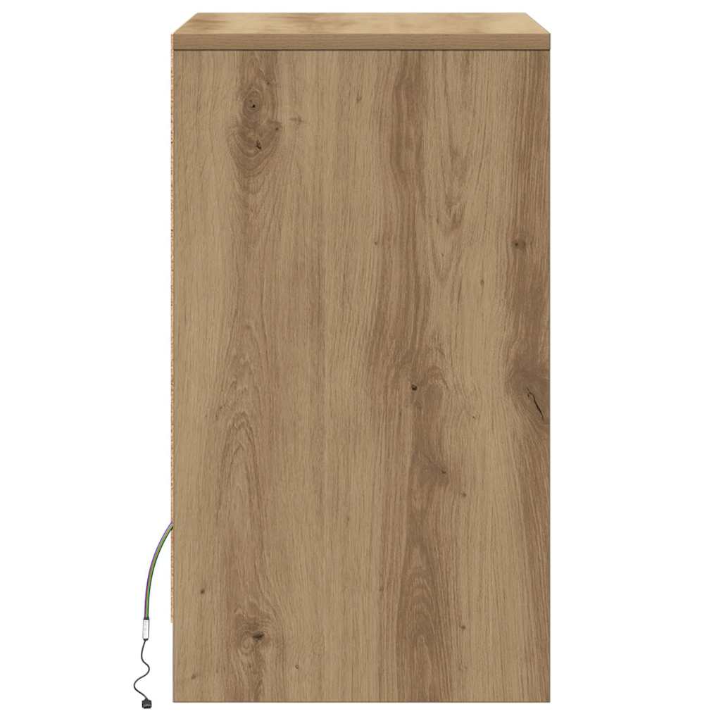 LED Sengeskab 2 pcs artisan eg 38 x 34 x 61 cm Konstrueret træ