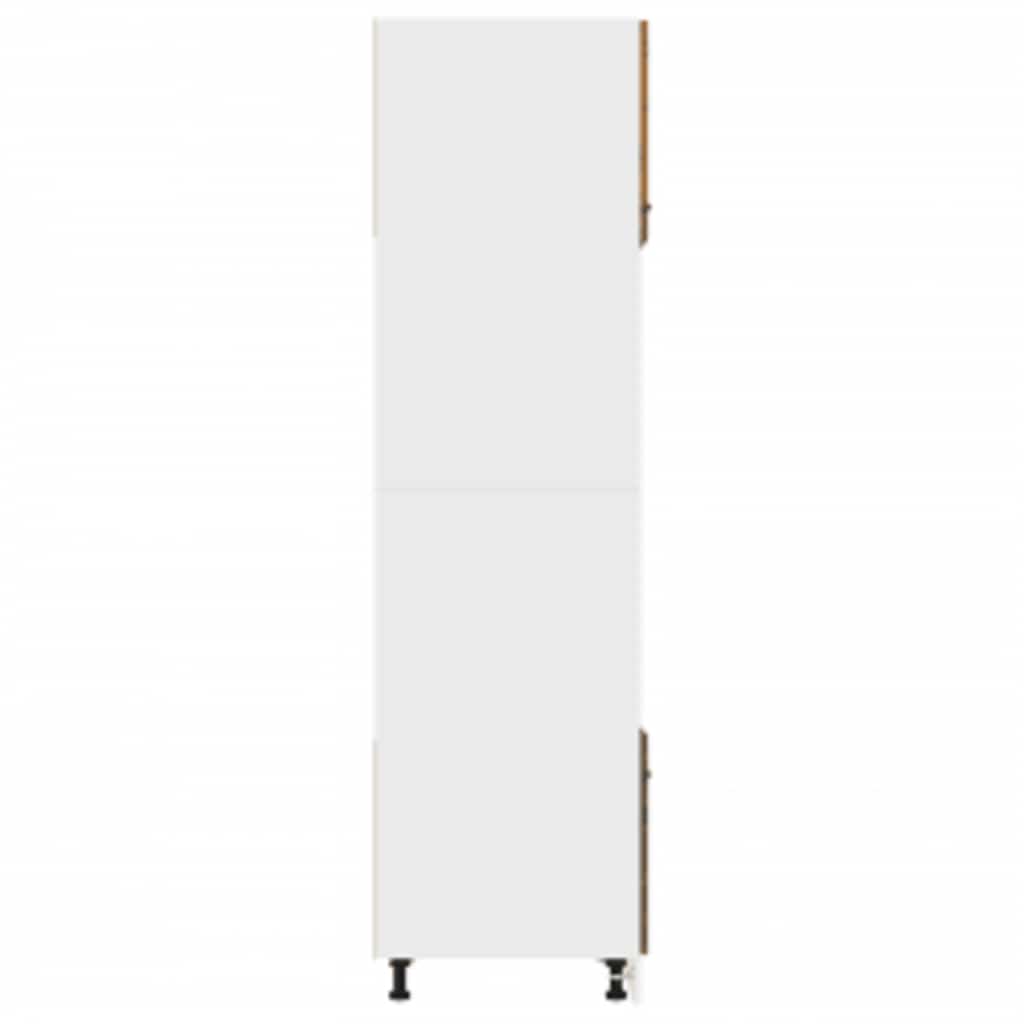mikrobølgeovnsskab "Lyon" røget eg 60x57x207 cm konstrueret træ