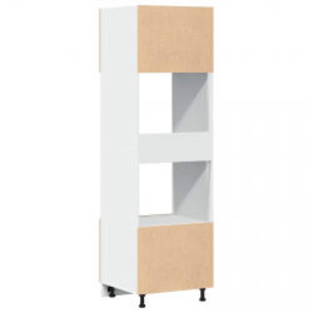 mikrobølgeovnsskab "Lyon" håndlavet eg 60x57x207 cm konstrueret træ