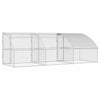 Hønsebur Sølv 600 x 200 x 198.5 cm Galvaniseret stål