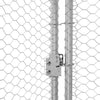 Hønsebur Sølv 600 x 200 x 198.5 cm Galvaniseret stål