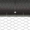 Hønsebur Sølv 600 x 200 x 198.5 cm Galvaniseret stål