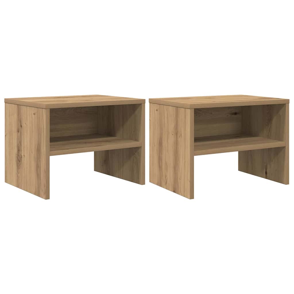 Natskab 2 pcs artisan eg 40 x 40 x 30 cm Konstrueret træ