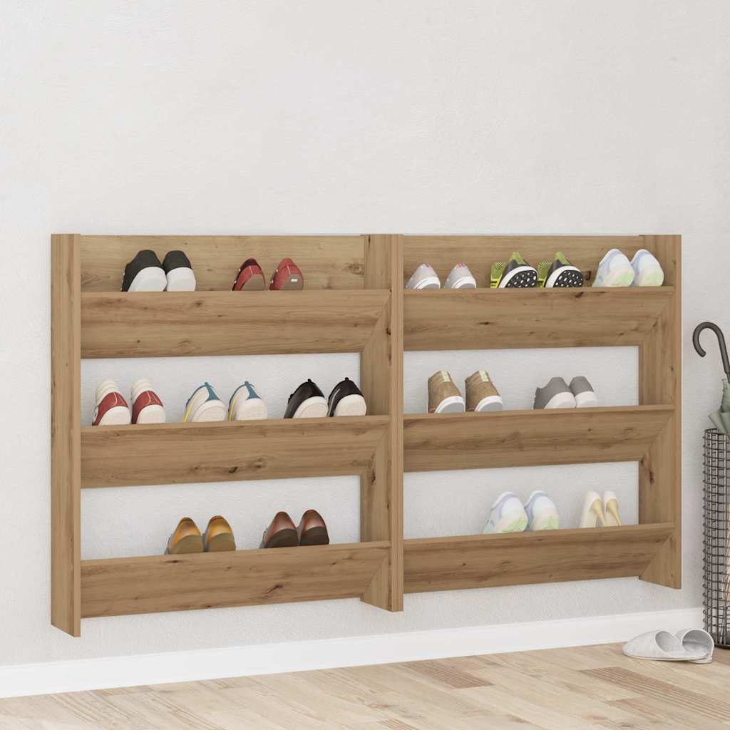 Vægsko skabe med hylde Andet 2 pcs artisan eg Konstrueret træ