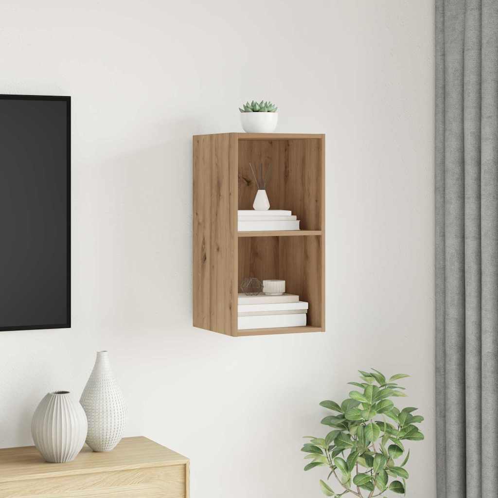 Væghængt TV-skab artisan eg 37 x 37 x 72 cm Konstrueret træ