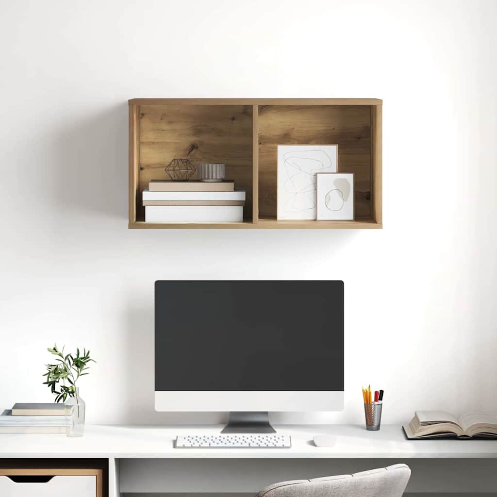 Væghængt TV-skab artisan eg 37 x 37 x 72 cm Konstrueret træ