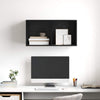 TV Skab Vægmonteret Sort eg 37 x 37 x 72 cm Konstrueret træ