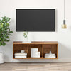 Væghængt TV-skab Gammelt træ 37 x 37 x 107 cm Konstrueret træ