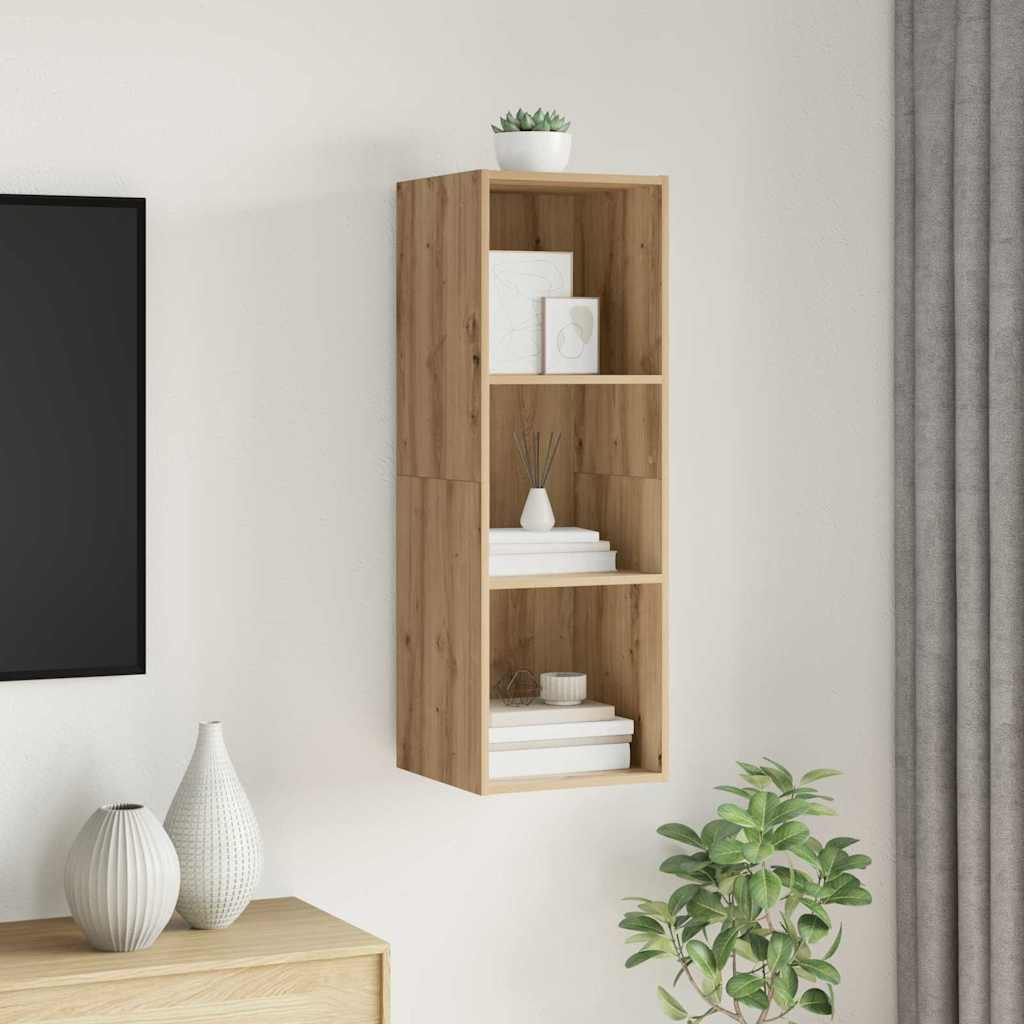 Væghængt TV-skab artisan eg 37 x 37 x 107 cm Konstrueret træ