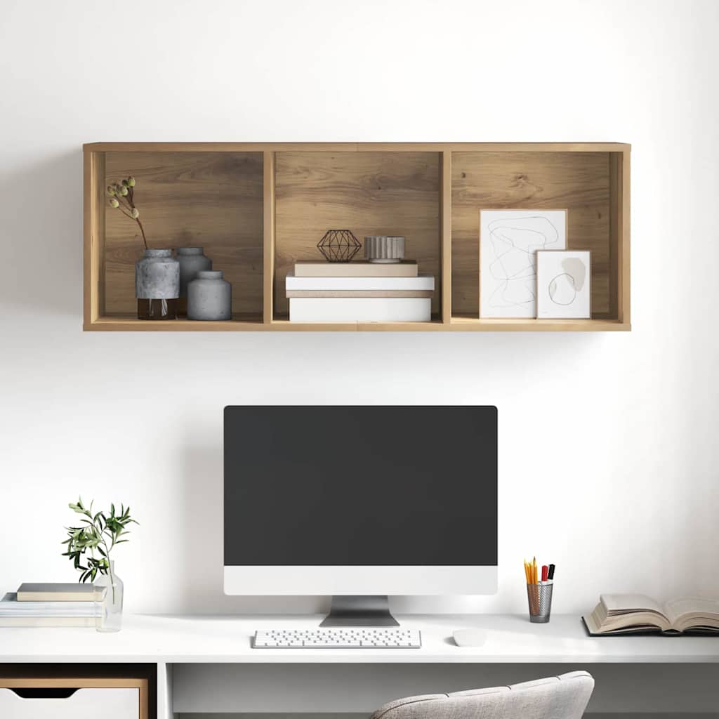 Væghængt TV-skab artisan eg 37 x 37 x 107 cm Konstrueret træ