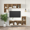 Væghængt TV-skab artisan eg 37 x 37 x 107 cm Konstrueret træ