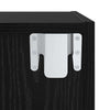 Væghængt TV-skab Sort eg 37 x 37 x 107 cm Konstrueret træ