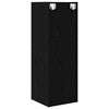 Væghængt TV-skab Sort eg 37 x 37 x 107 cm Konstrueret træ