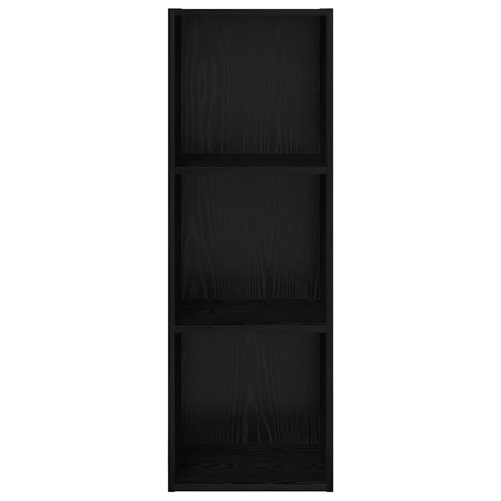 Væghængt TV-skab Sort eg 37 x 37 x 107 cm Konstrueret træ