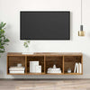 Væghængt TV-skab Gammelt træ 37 x 37 x 142.5 cm Konstrueret træ